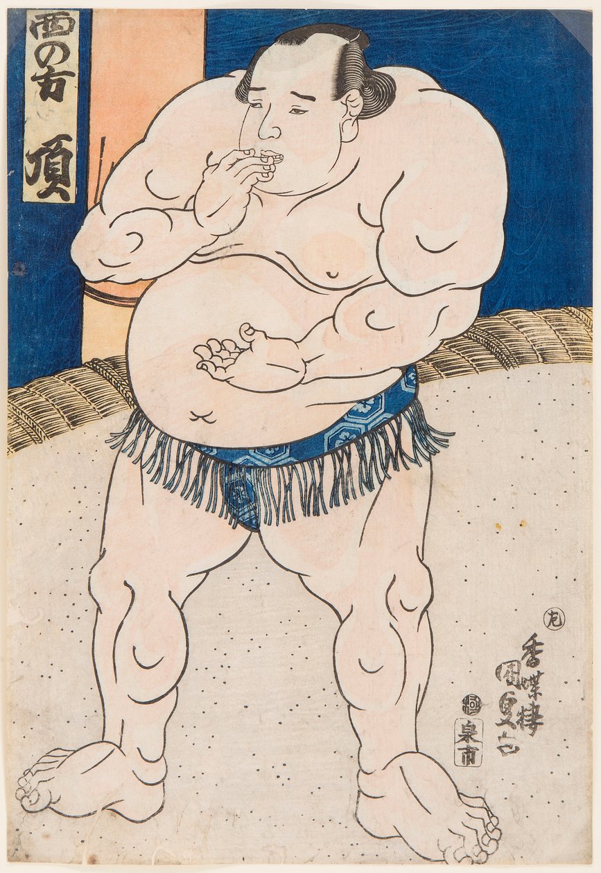 Portrait of Sumo Wrestler Itadaki by Utagawa Kunisada