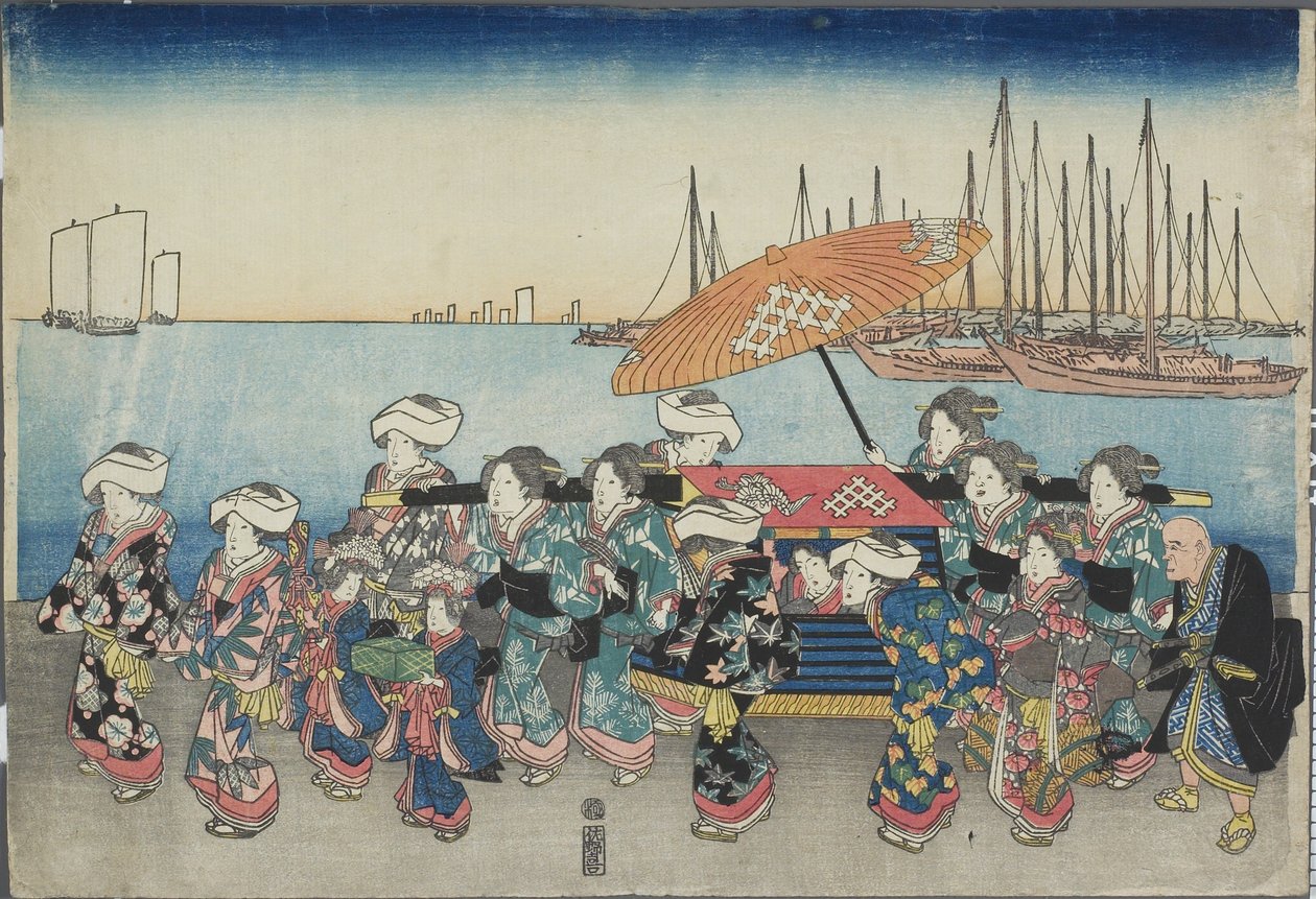 Wedding Procession by Utagawa Hiroshige