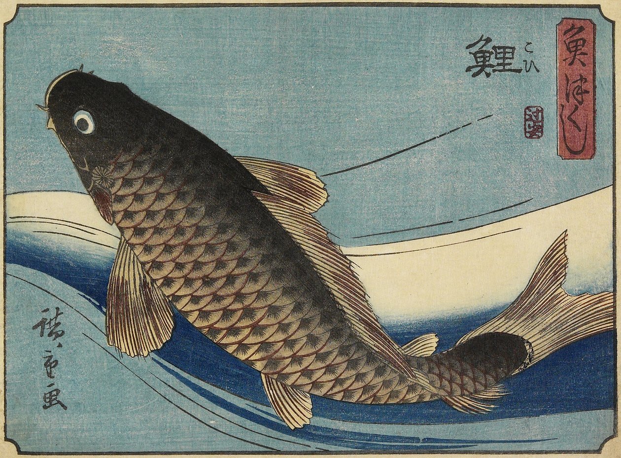 Carp, 1830-1844 by Utagawa Hiroshige
