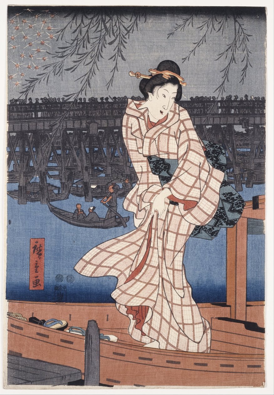 Evening on the Sumida River by Utagawa Hiroshige