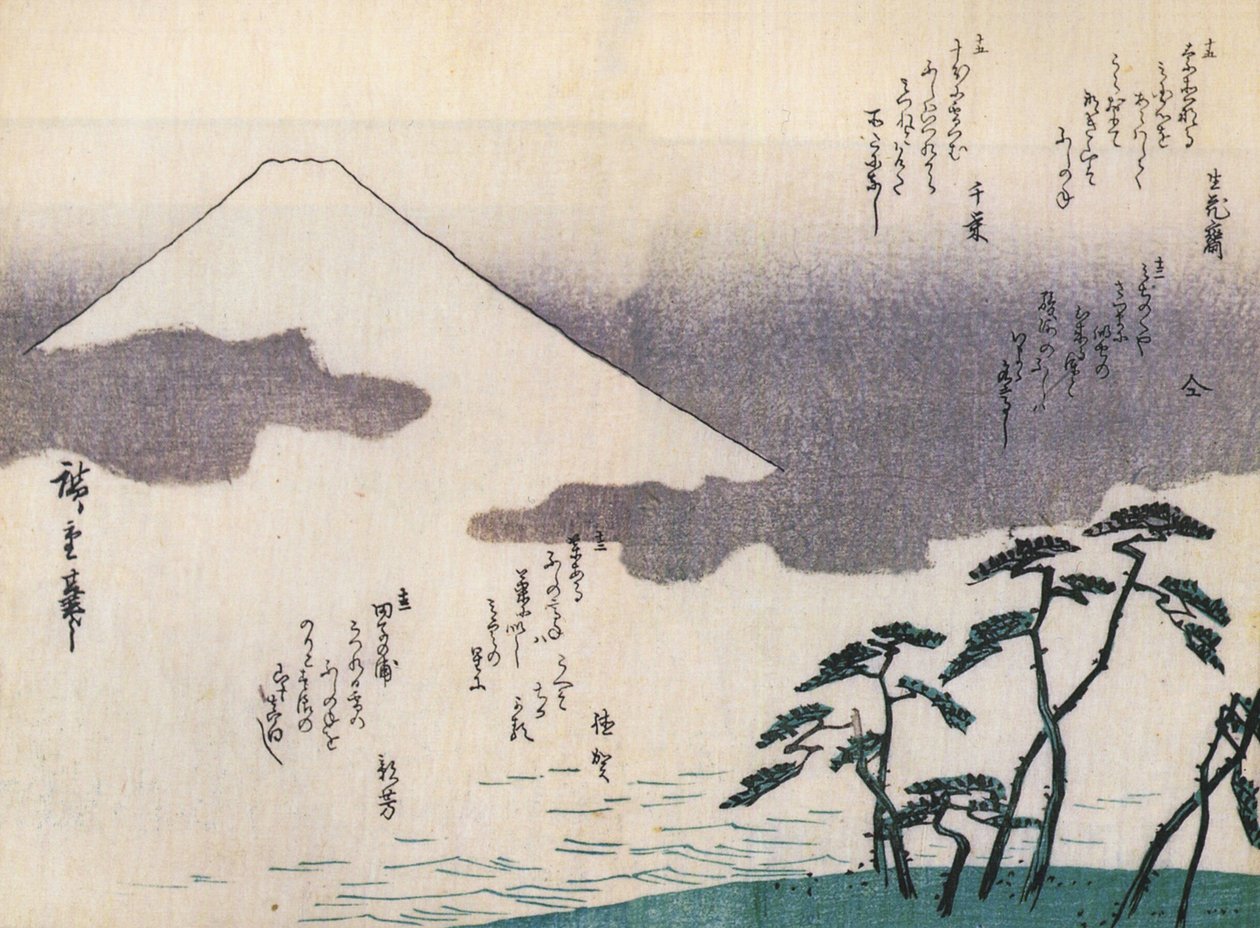 Mount Fuji Seen from the Beach by Utagawa Hiroshige