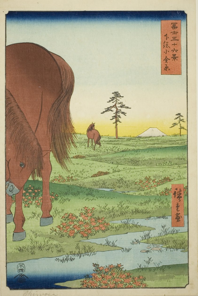 Kogane Plain in Shimosa Province, from the series 