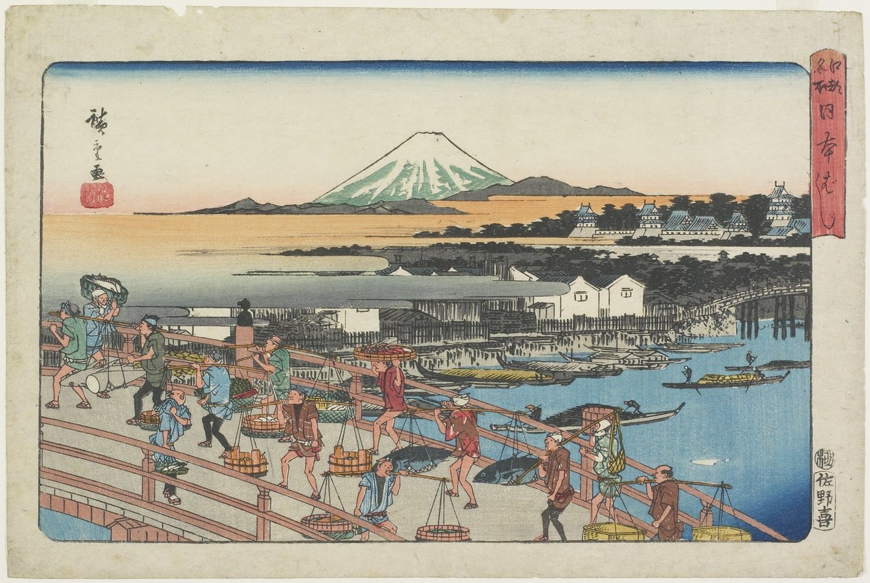Nihonbashi Bridge by Utagawa Hiroshige