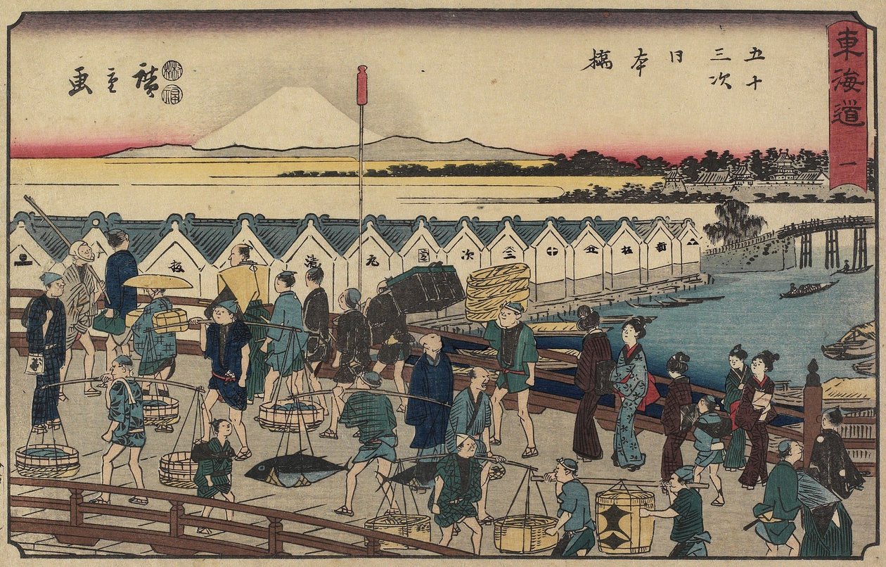 Nihonbashi Bridge by Utagawa Hiroshige