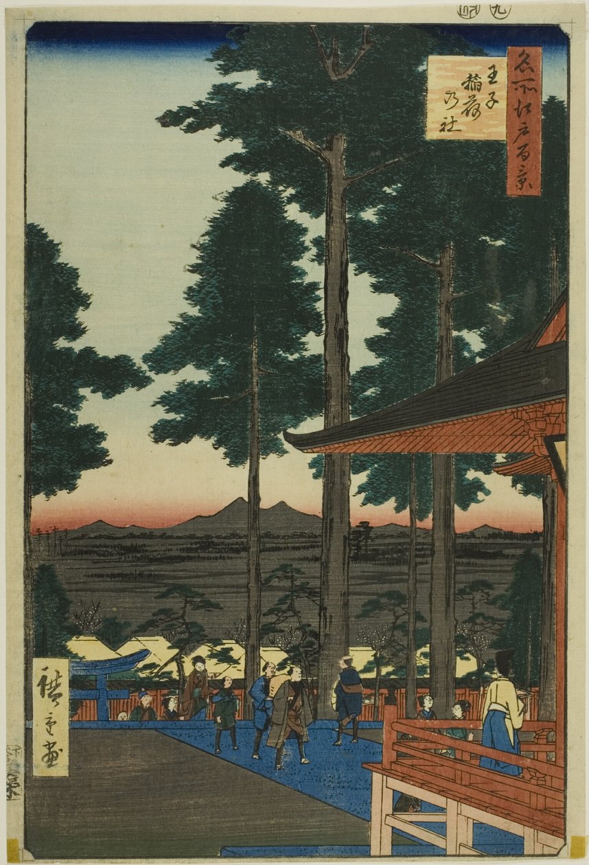 Oji Inari Shrine, from the series “One Hundred Famous Views of Edo” by Utagawa Hiroshige