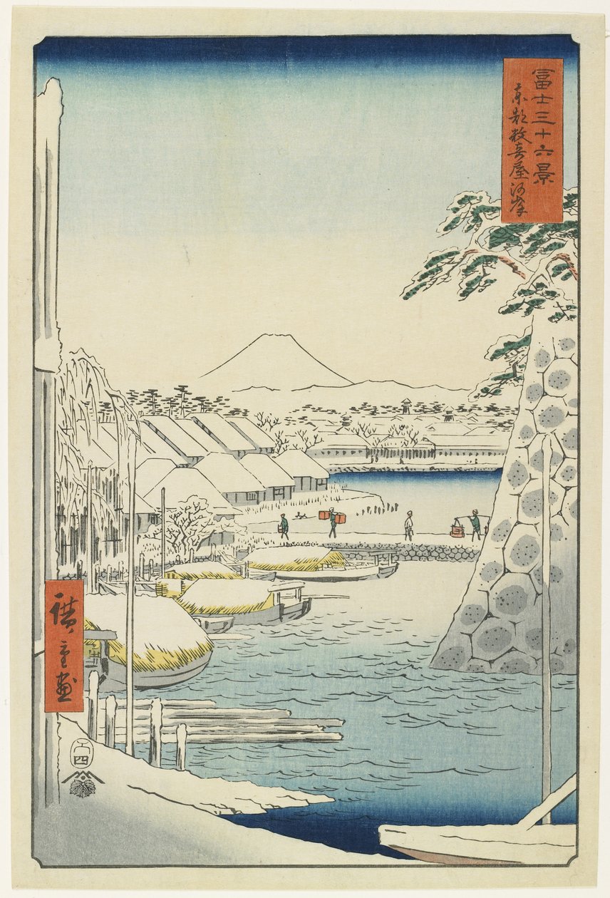 Riverbank of Sukiya in the Eastern Capital by Utagawa Hiroshige