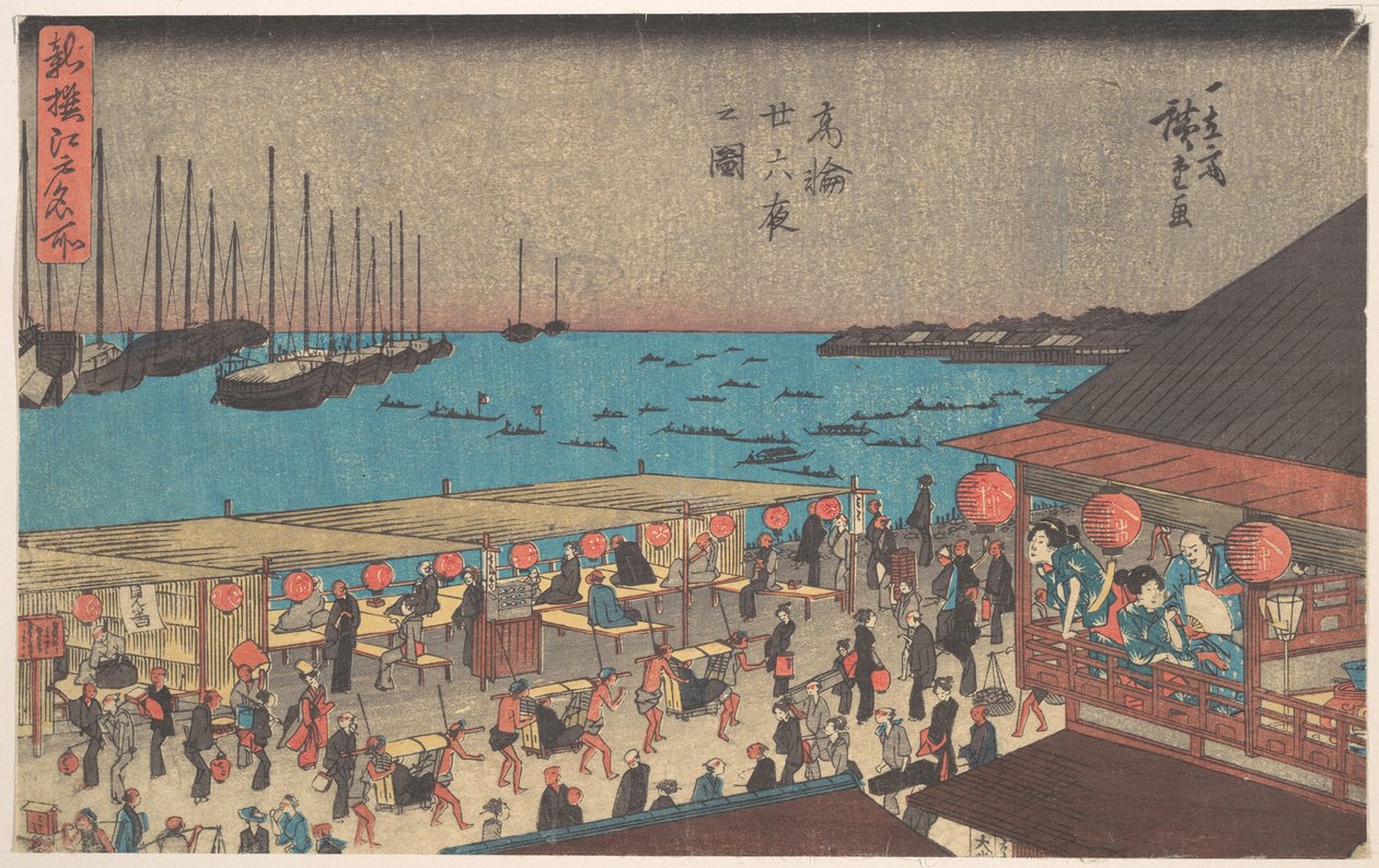 Takanawa at Night by Utagawa Hiroshige