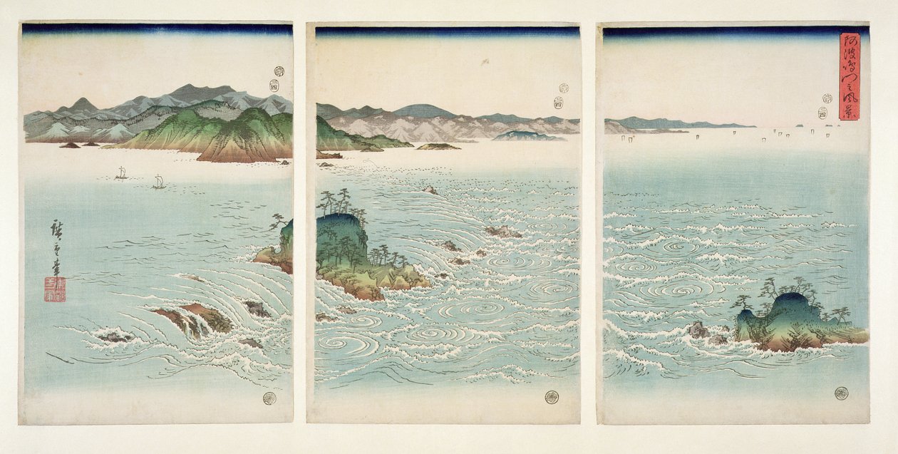 The Rapids of Naruto in Awa Province by Utagawa Hiroshige