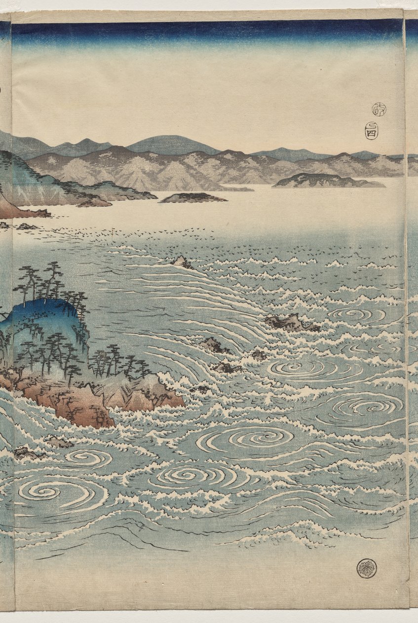 The Whirlpools of Awa by Utagawa Hiroshige