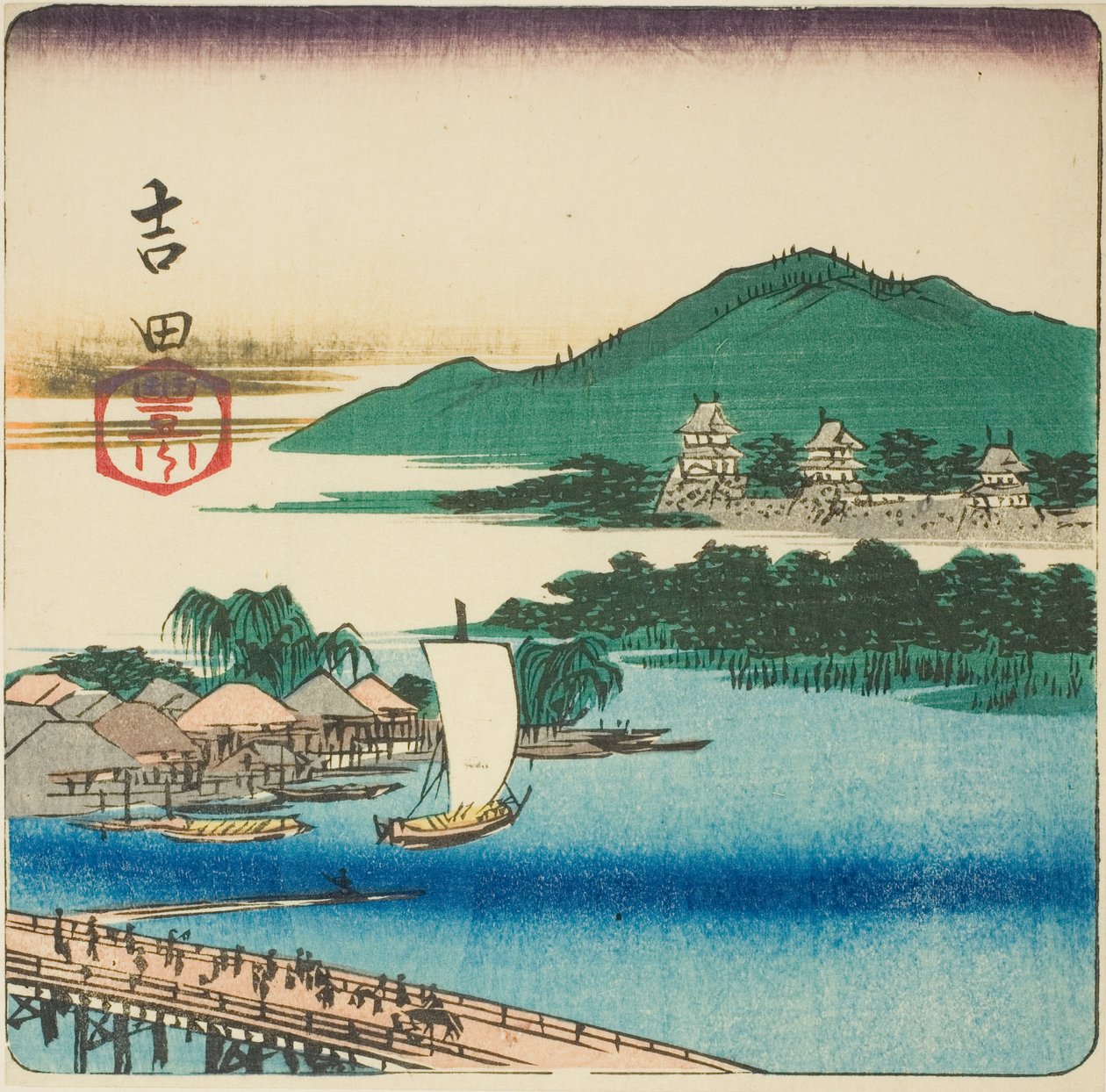 Toyo River at Yoshida, from the series 