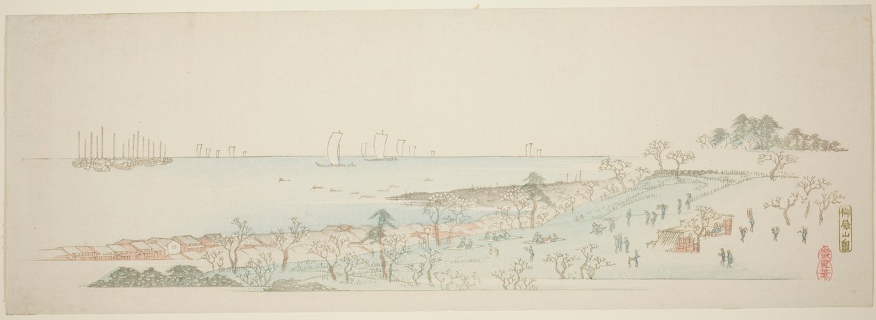 View of Goten Hill, from the series "Thirteen Views of the Environs of Edo" by Utagawa Hiroshige
