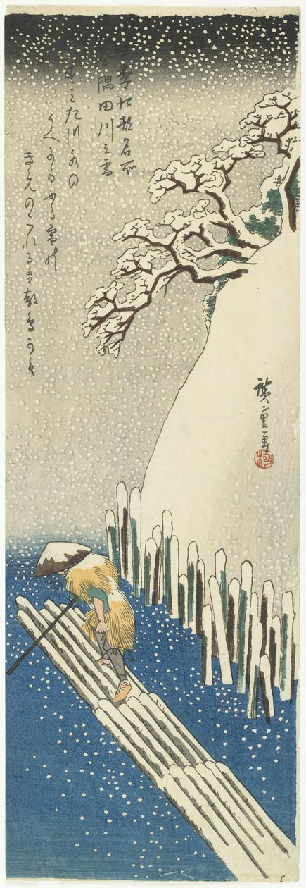 Winter: Snow Over The Sumida River by Utagawa Hiroshige
