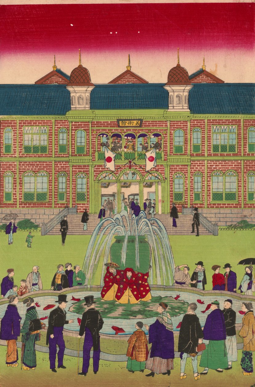 Second National Industrial Exhibition at Ueno Park by Utagawa Hiroshige III