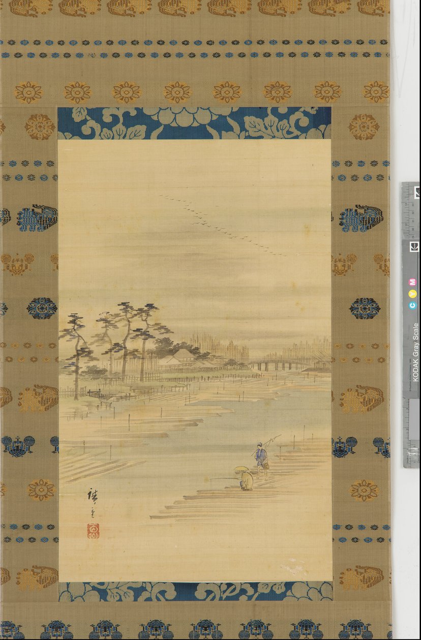River-landscape: Lumber Yards and Rafts, mid 19th century by Utagawa Hiroshige II