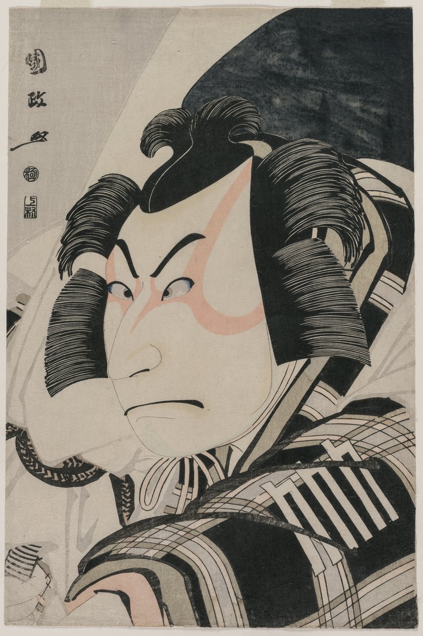 Nakamura Nakazo II as Matsuomaru in the Carriage-Stopping Scene by Utagawa Kunimasa
