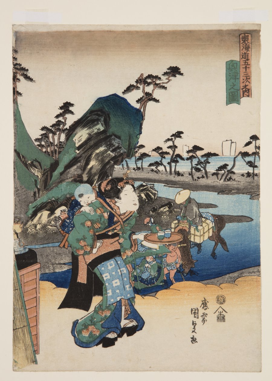 View of Okitsu by Utagawa Kunisada