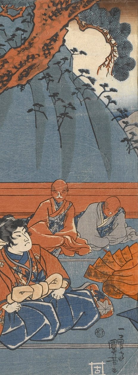 Hakoomaru Meets Kudo Suketsune by Utagawa Kuniyoshi