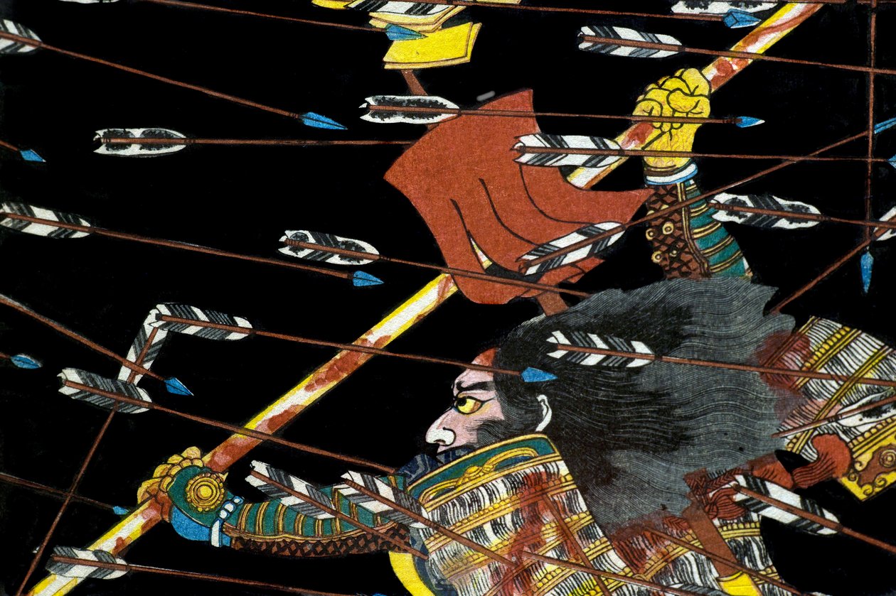 The Battle at Shijō Nawate by Utagawa Kuniyoshi