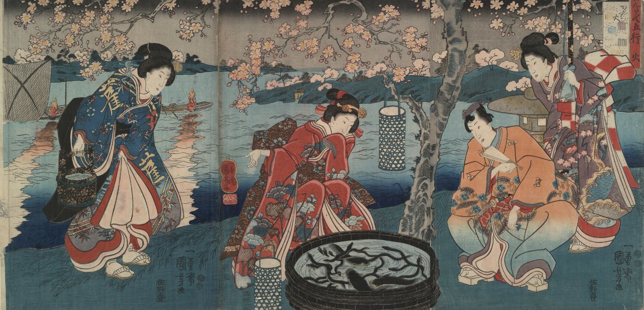 Watch Fire, Fire from Five Elements of the Environment by Utagawa Kuniyoshi