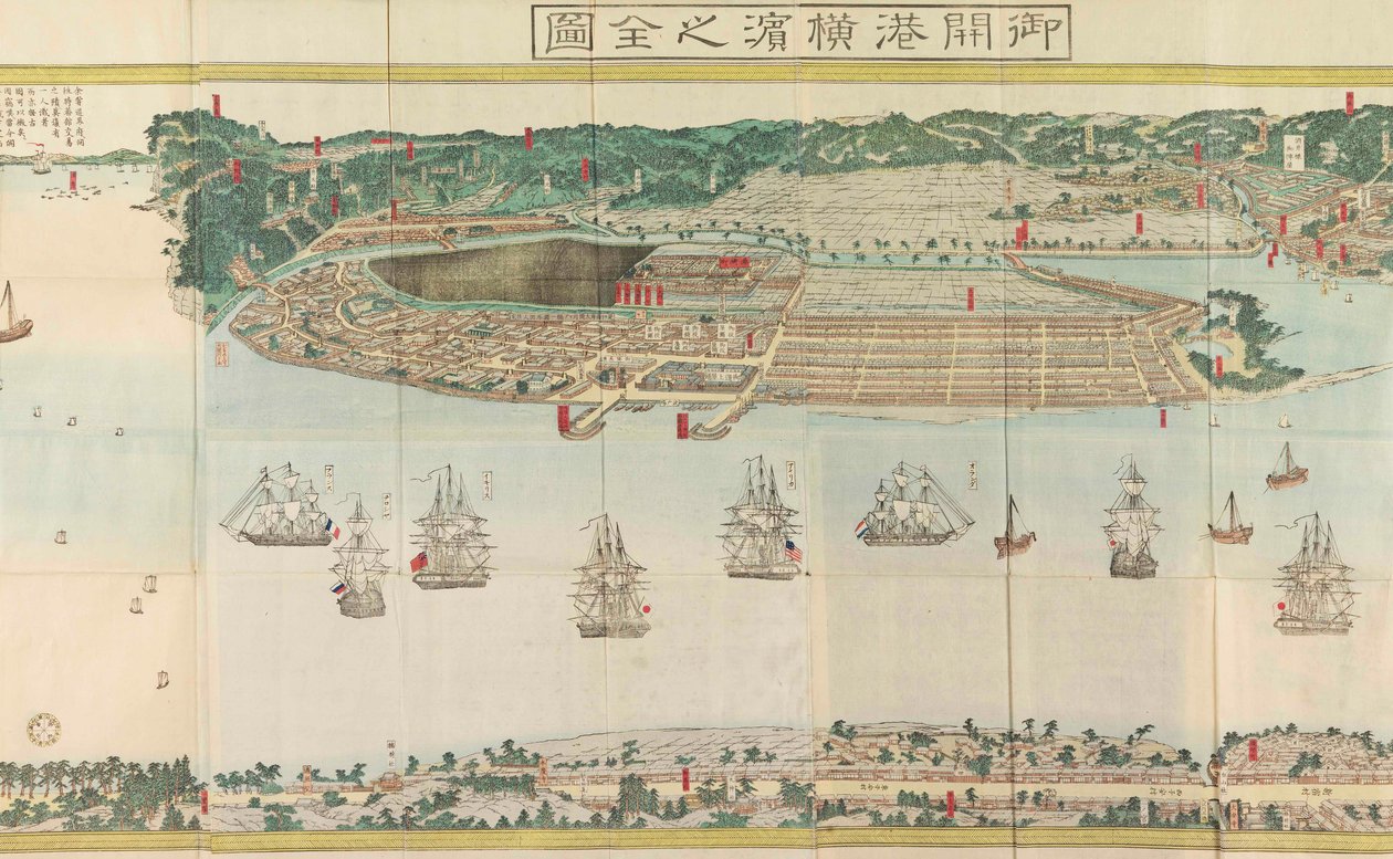 Panoramic View of Yokohama by Utagawa Sadahide