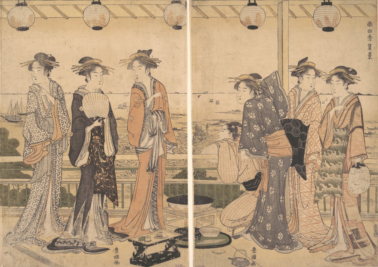 The Four Seasons in Southern Edo: A Summer Scene by Utagawa Toyokuni I