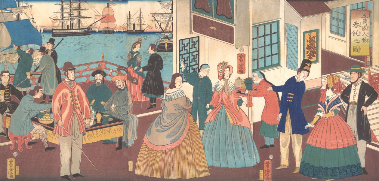 People of the Five Nations by Utagawa Yoshitora