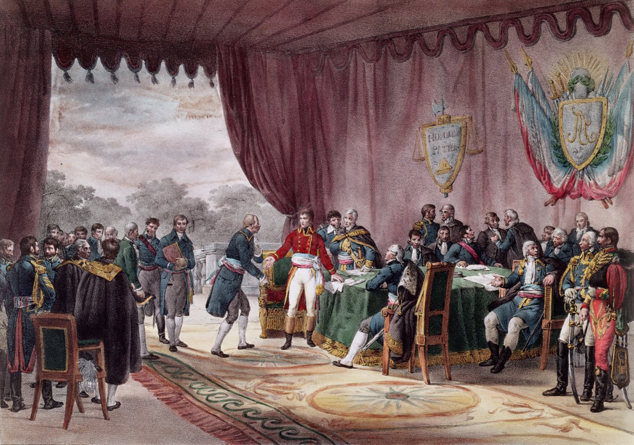 The Signing of the Treaty of Mortefontaine, 30th September 1800 by V. Adam