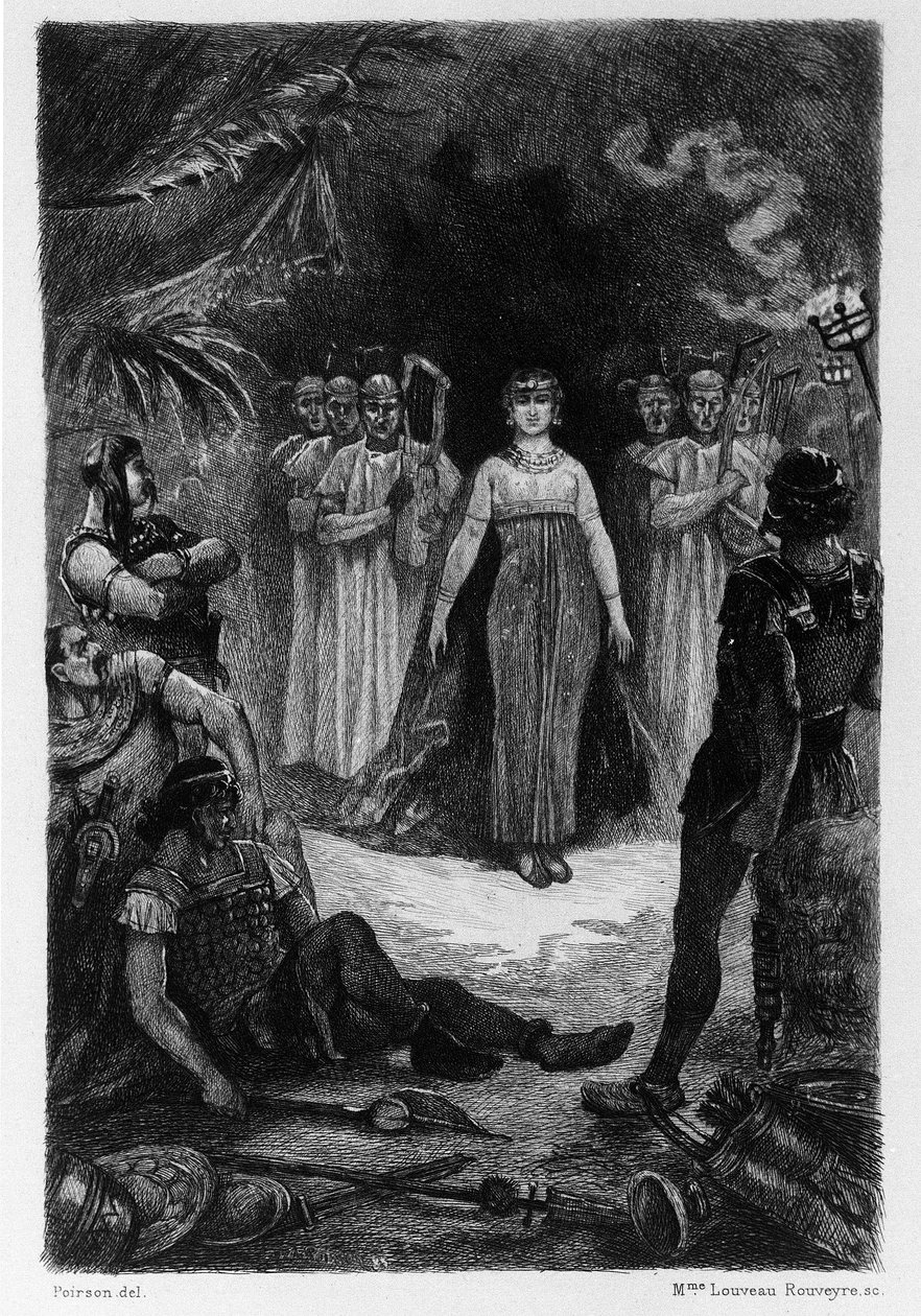 Illustration by V.A. Poirson for the Novel 