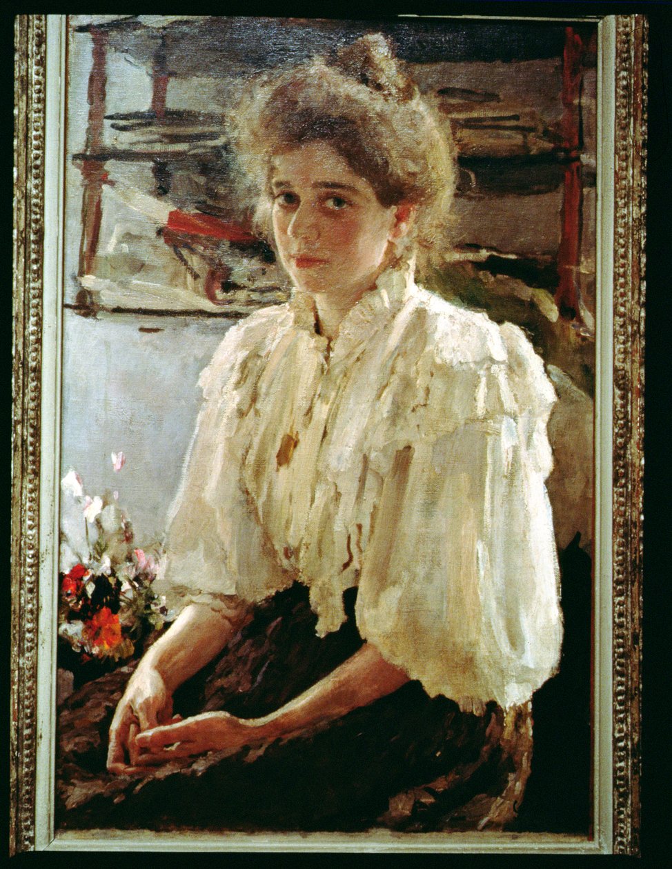 Portrait of Madame Lwoff by Valentin Aleksandrovich Serov
