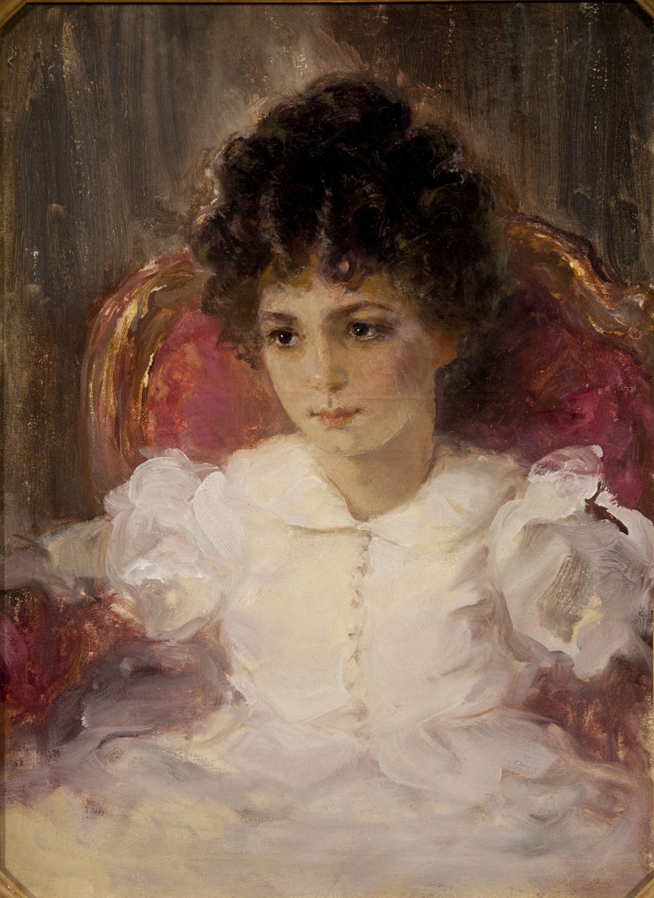 Portrait of Tatyana Sergeevna Khokhlova, née Botkina as Child by Valentin Aleksandrovich Serov