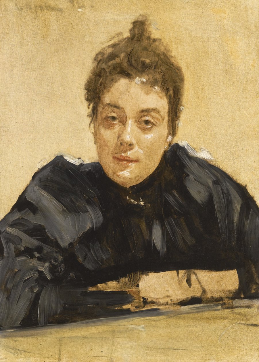 Portrait of the Artist Maria Yakunchikova-Weber 1870-1902 by Valentin Aleksandrovich Serov