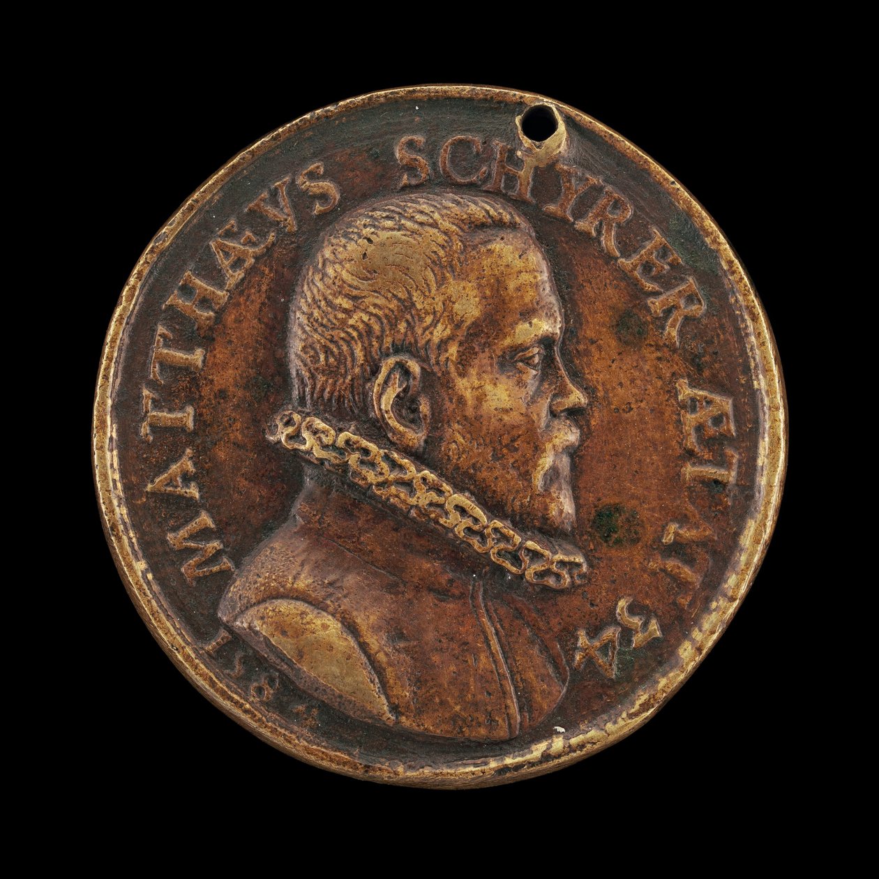 Matthaus Schyrer, born 1550, Printer [obverse] by Valentin Maler