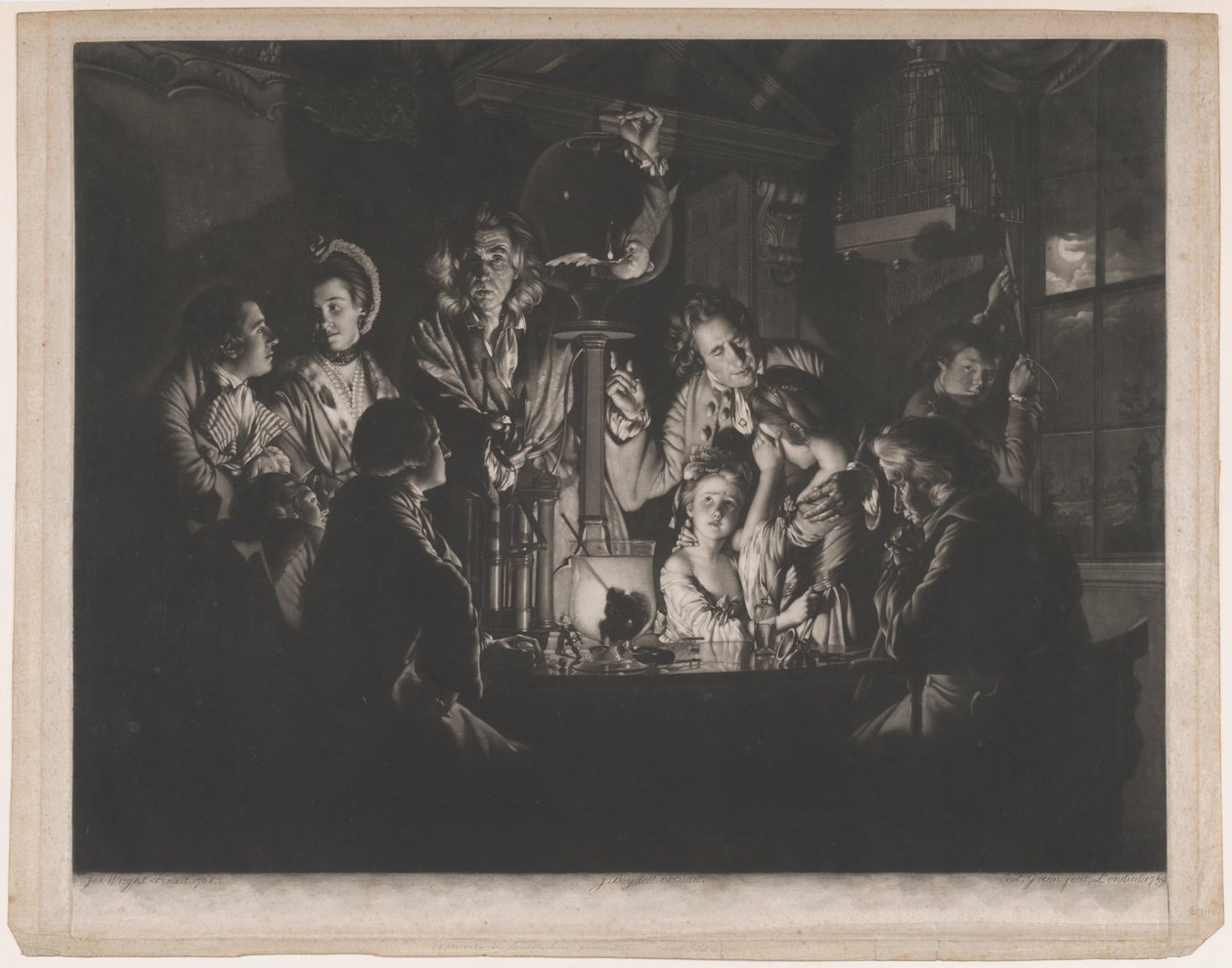A Philosopher Shewing an Experiment on the Air Pump by Valentine Green