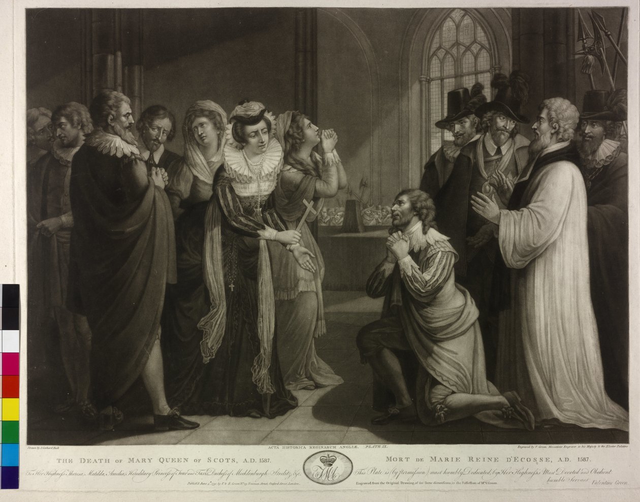 The Death of Mary Stuart, Queen of Scotland by Valentine Green