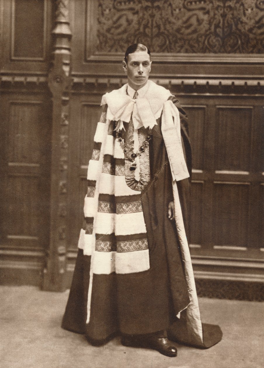 The Duke of York in robes of the House of Lords, 1920 by Vandyk