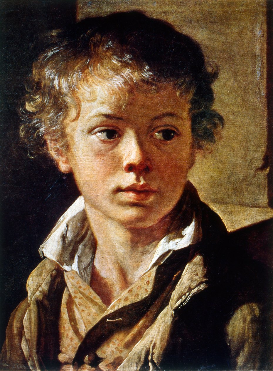 Portrait of a Young Boy by Vasili Andreevich Tropinin