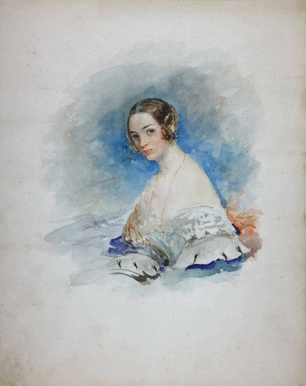 Portrait of Princess Maria Ivanovna Kochubey, née Baryatinskaya 1818-1843, 1846 by Vasili Semenovich Sadovnikov