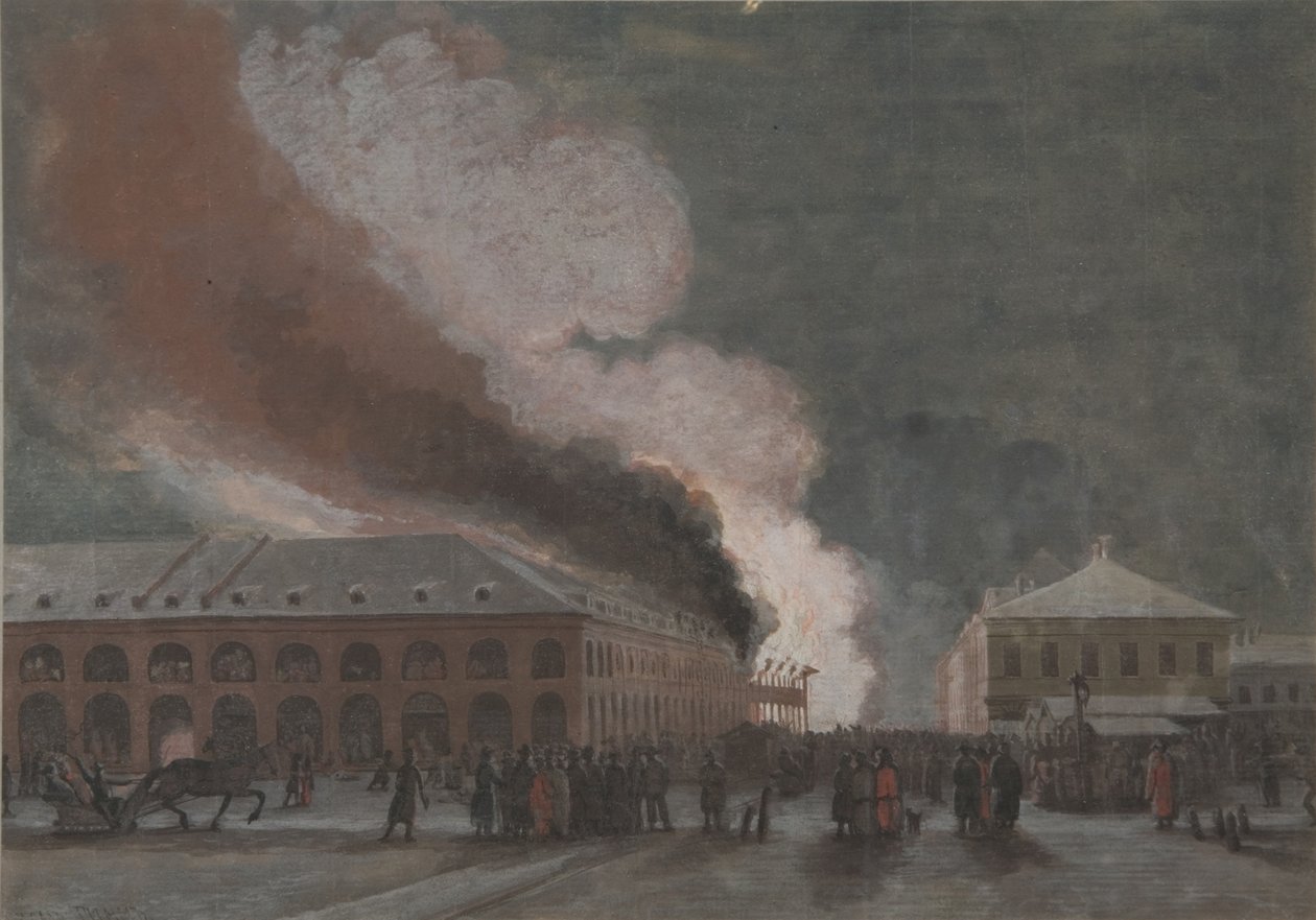 Fire in the Salt Trade Rows by Georg Wilhelm Timm