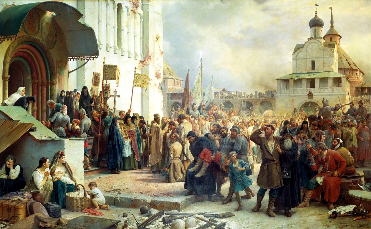 The Siege of the Trinity Sergius Lavra in Sergiev Posad by Vasily Vereshchagin