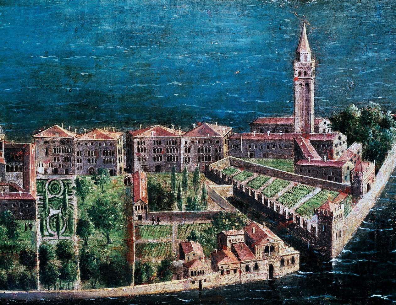Garden next to Church of Redeemer (detail) by Venetian School