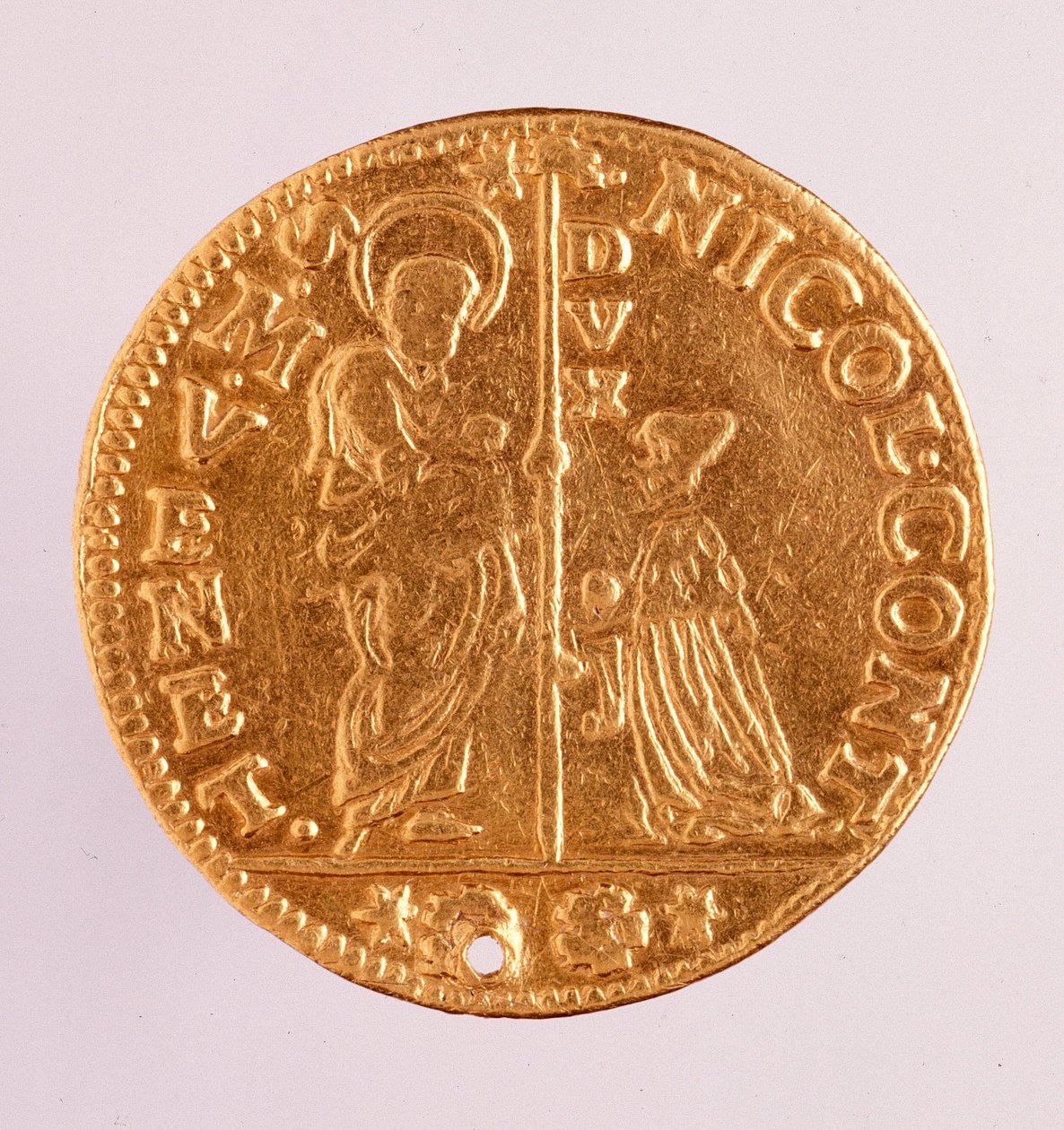 Golden Coin from Republic of Venice: Reign of Doge Nicolo Contarini by Venetian School