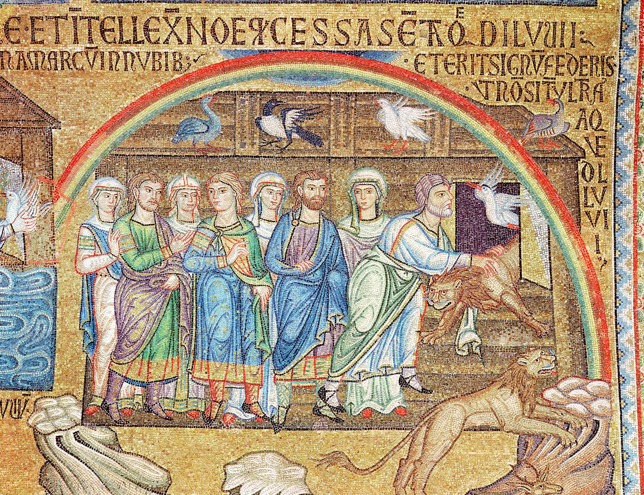 The Flood, (detail) by Byzantine School