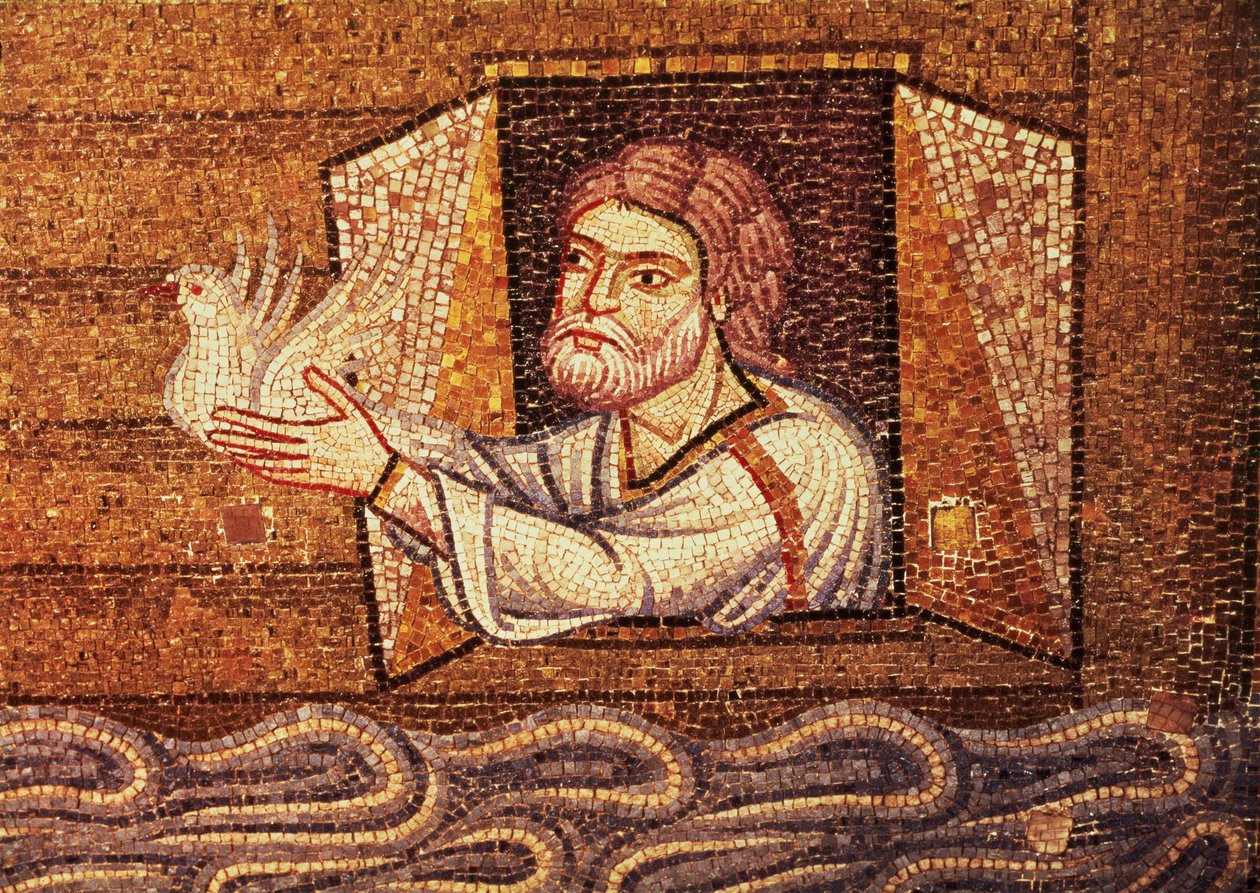 The Flood, from the Atrium (detail) by Byzantine School