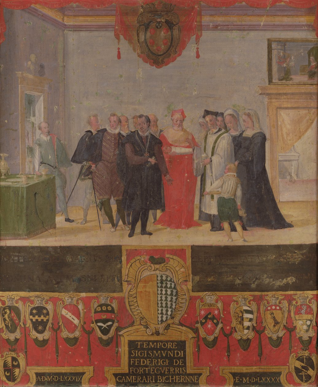 Baptism of Cosimo II de Medici 1589 by Ventura di Arcangelo Salimbeni