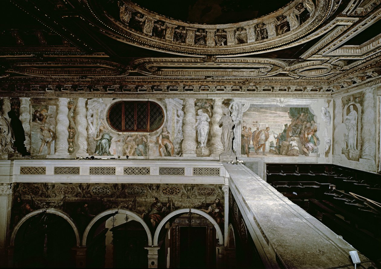 St. Sebastian before the Emperor, His Martyrdom and Three Sibyls, Frescos from the Gallery by Paolo Veronese