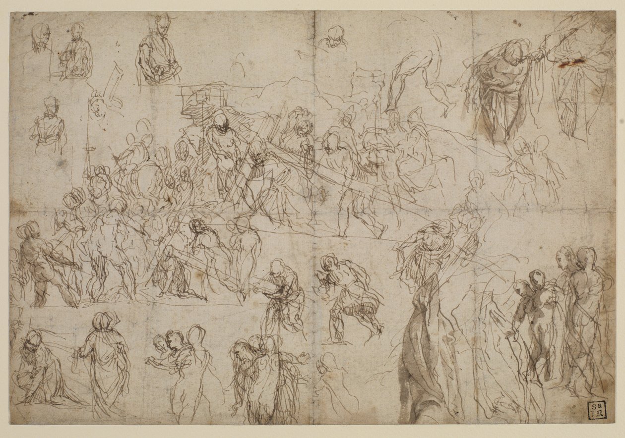 Studies for Christ Carrying the Cross by Veronese