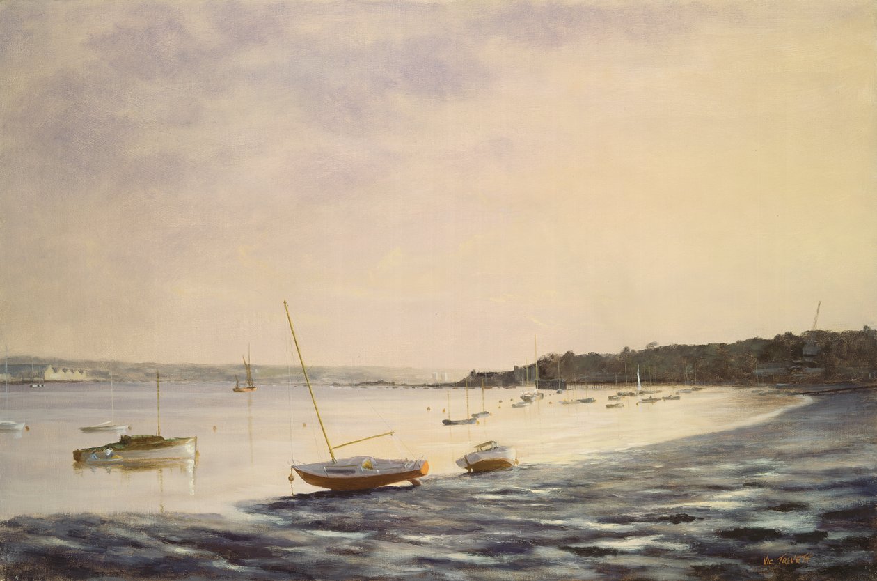 Sunday Evening, Upnor by Vic Trevett
