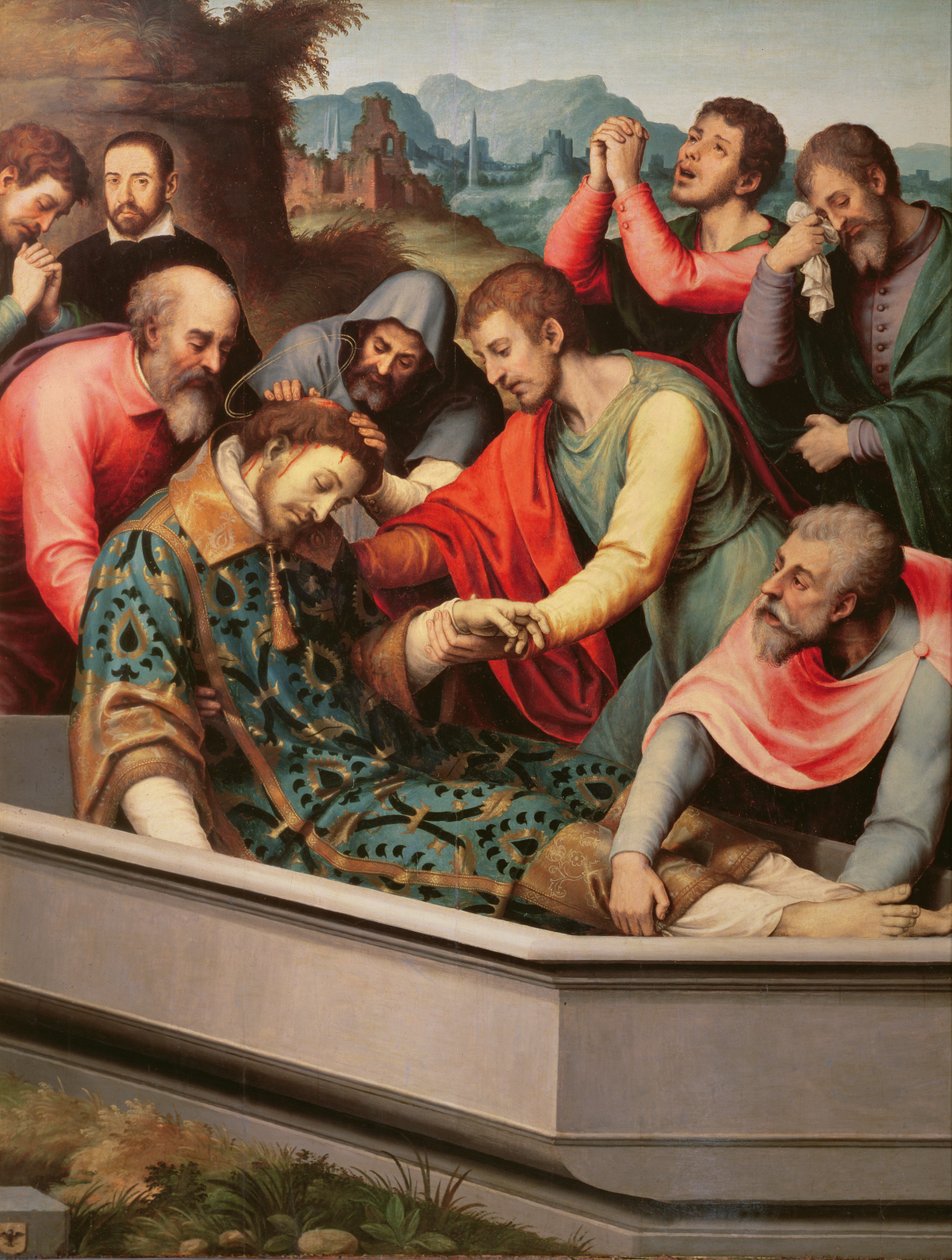 The Burial of St. Esteban by Vicente Juan Macip