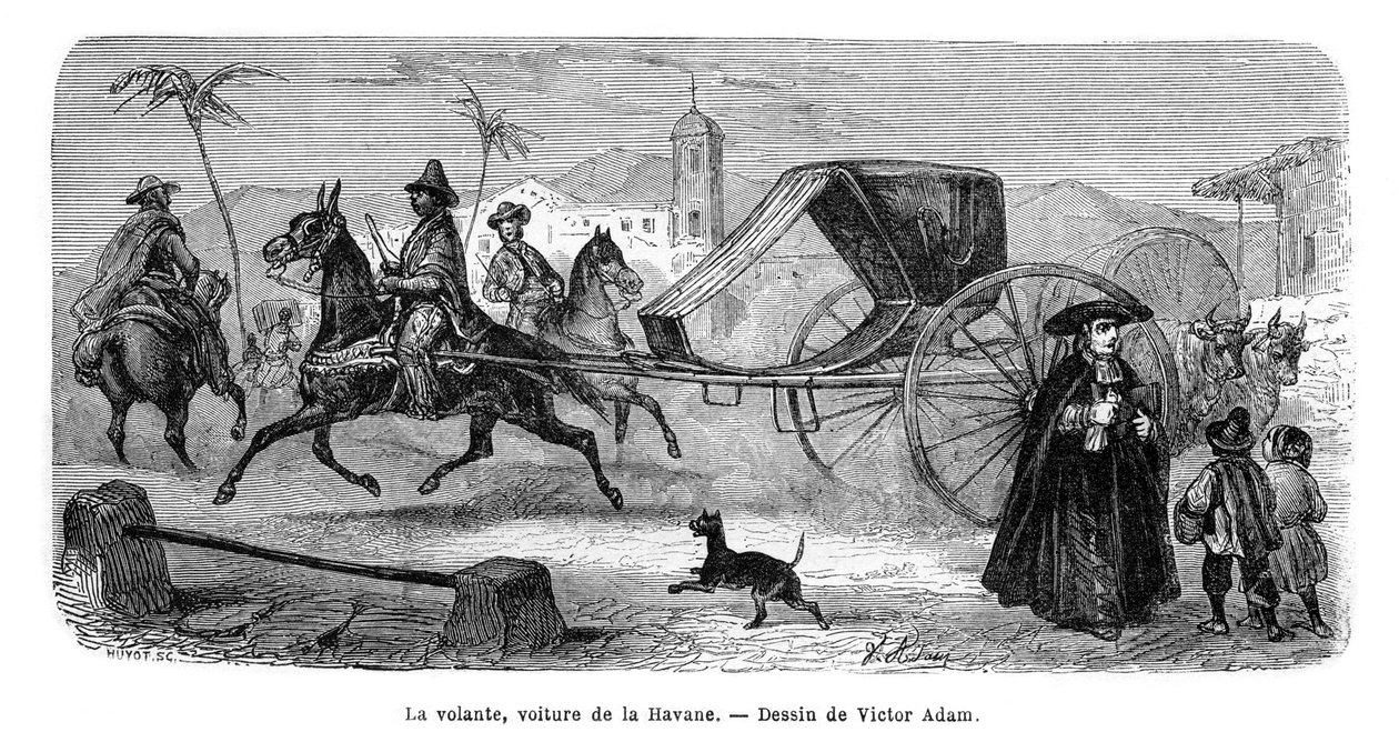 Carriage, Havana, Cuba by Victor Adam