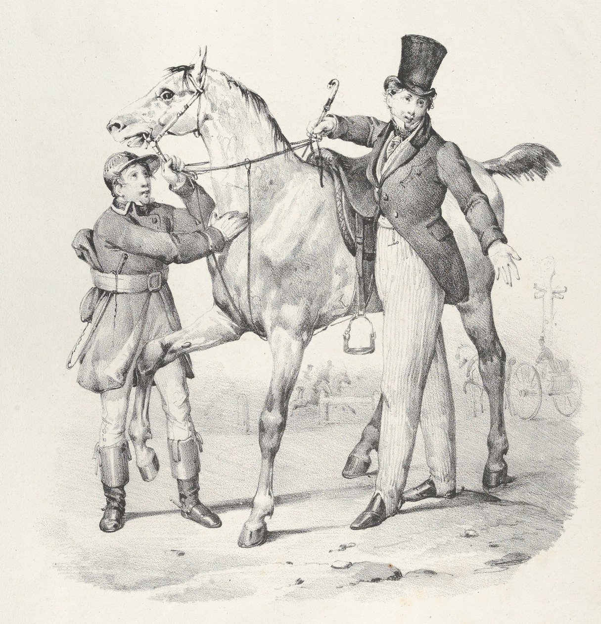 Chap. VI: I no longer walk anywhere, 1824 by Victor Adam